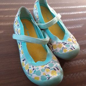 Hanna Andersson floral mary janes "Maya", sz 13.5